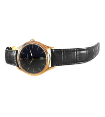 DAVIDOFF SWISS MADE Essential No.1 Quartz Black Round Dial Men's Watch- 22902