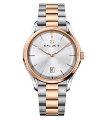 DAVIDOFF SWISS MADE Essential No.1 Quartz Silver Round Dial Men's Watch- 22905