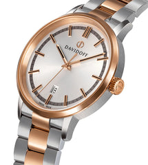 DAVIDOFF SWISS MADE Essential No.2 Quartz Silver Round Dial Men's Watch- 23041