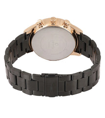 Obaku Skov Ink Dual Time  Black Round Dial Men's Watch -  V205GUVBSB