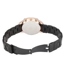 Obaku Skov Ink Dual Time  Black Round Dial Men's Watch -  V205GUVBSB