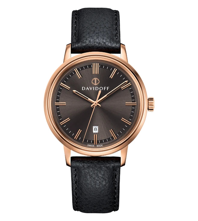 Davidoff SWISS MADE 23035 ESSENTIALS No. 2 Quartz Swiss Made Watch For Men