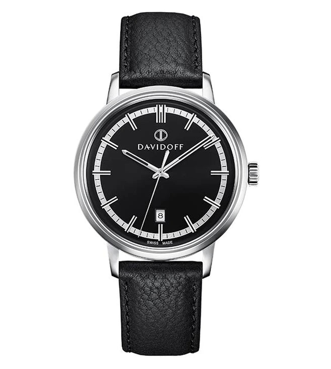 Davidoff SWISS MADE 23037 ESSENTIALS No. 2 Quartz Swiss Made Watch For Men
