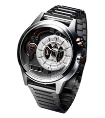 The ELECTRICIANZ ZZ-A3C/01 STEEL Z Swiss Design 5 LED Nightlight Inhouse Electric Module Watch For Men