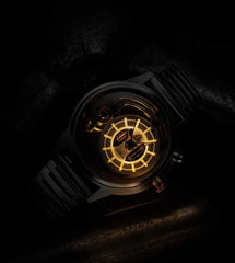 The ELECTRICIANZ ZZ-A3C/01 STEEL Z Swiss Design 5 LED Nightlight Inhouse Electric Module Watch For Men