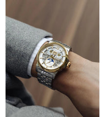 EARNSHAW Architects Limited Edition Automatic Skeleton Moonphase Watch For Men's -ES-8241-44