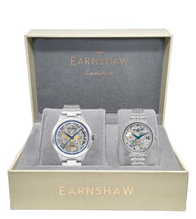 Earnshaw Baron and Nightingale Automatic Round Dial Couple Watch - ES-8229-SET-01