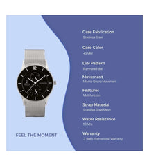 Obaku Torden Onyx Multifunction Brown Round Dial Men's Watch -  V157GMCBMC