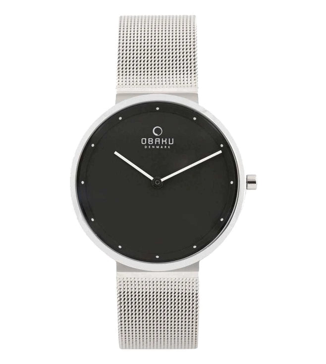 Obaku Papir 
Lille-Onyx Analouge Brown Round Dial Women's Watch -  V230LXCBMC