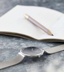 Obaku Papir 
Lille-Onyx Analouge Brown Round Dial Women's Watch -  V230LXCBMC