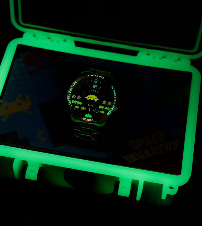 Nubeo Quasar Automatic Space Invaders Limited Edition 24 Jewels Men's Watch -  NB-6082-SI-33