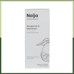 Naija Organics Bergamot and Mandarin Hand & Body Lotion - 200 ml