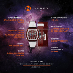 Nubeo Magellan Chronograph Nasa Limited Edition Men's Watch - NB-6024-NAS-01