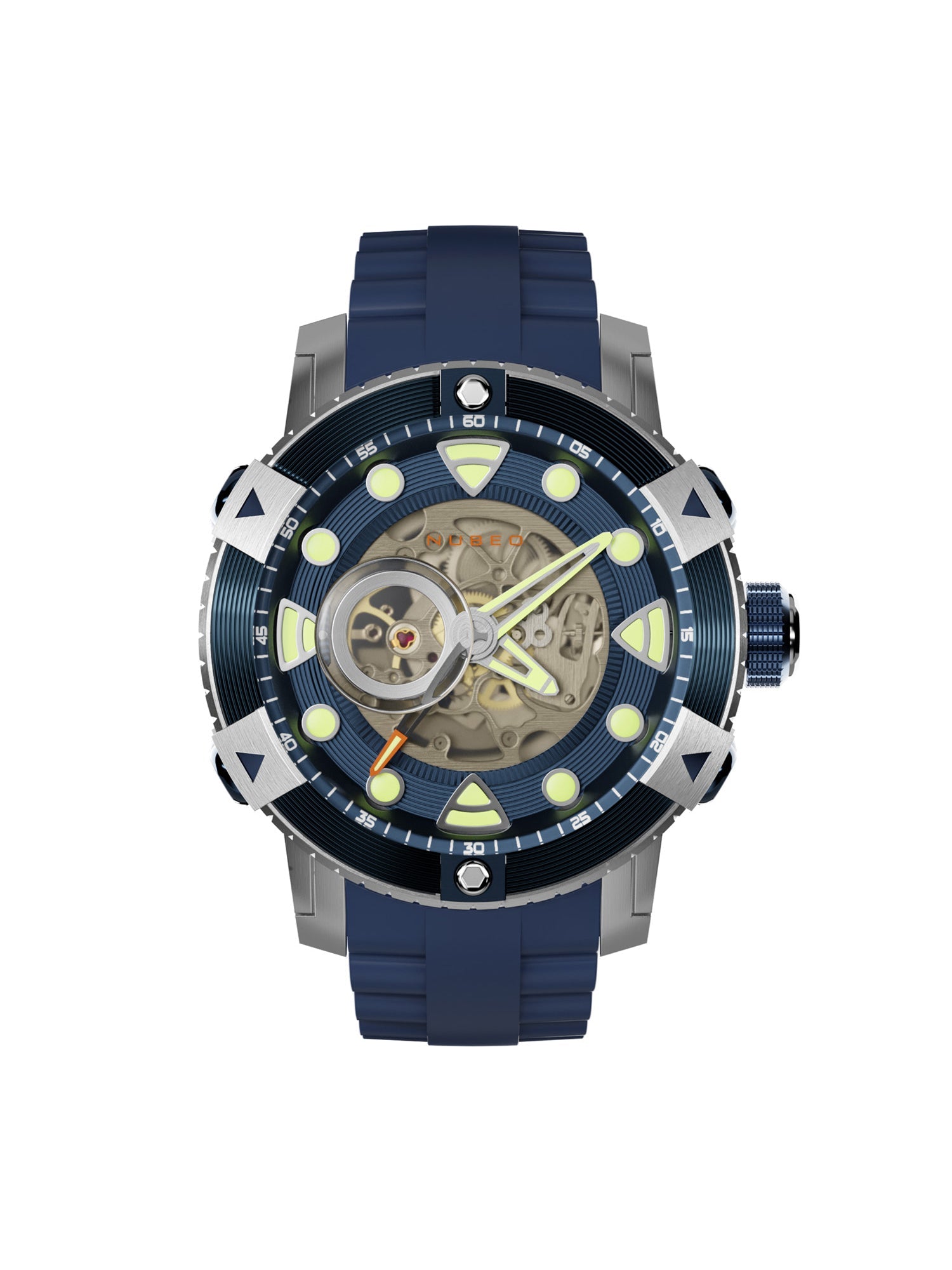 Nubeo Gemini Automatic Skeleton Men's Watch- NB-6041-02