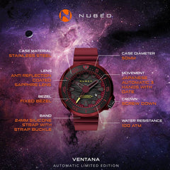 Nubeo Ventana Automatic Limited Edition 21 Jewels Men's Watch -  NB-6046-0F