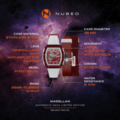Nubeo Magellan Automatic Nasa Limited Edition Men's Watch - NB-6047-NAS-02