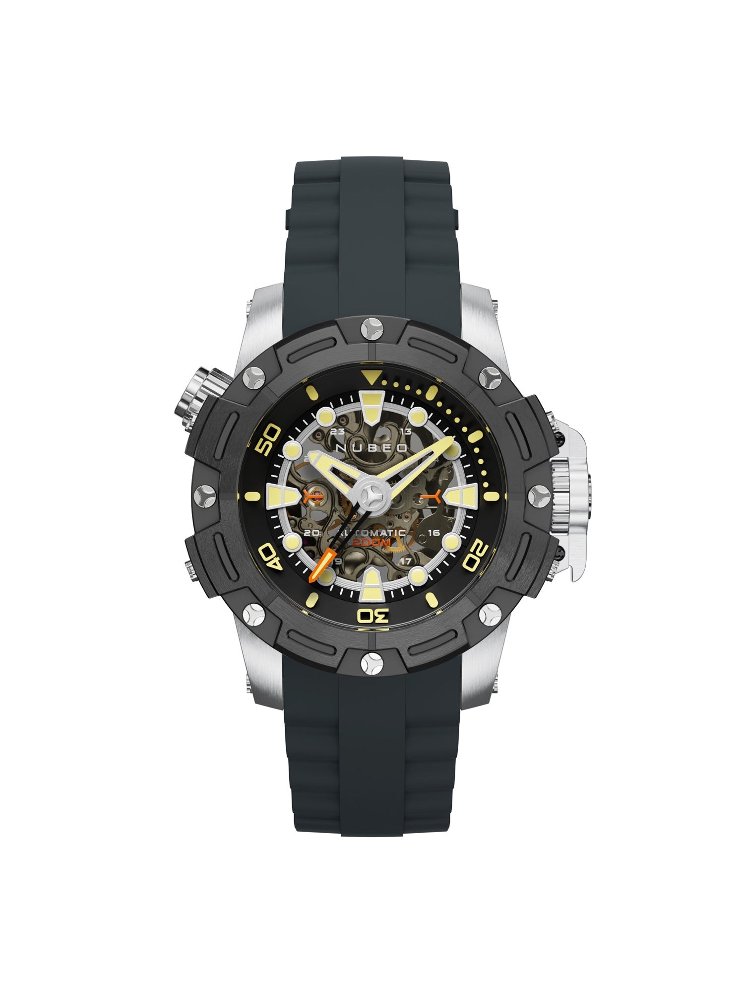 Nubeo Curiousity Automatic Skeleton Men's Watch- NB-6050-02