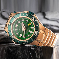 Nubeo Manta 45mm Unidirectional Luminous Men's Watch -  NB-6059-33