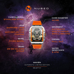 Nubeo Maven Automatic Limited Edition Men's Watch - NB-6077-01