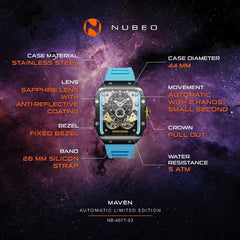 Nubeo Maven Automatic Limited Edition Men's Watch - NB-6077-03