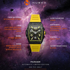 Nubeo Parker Automatic Limited Edition 21 Jewels Men's Watch -  NB-6079-03