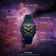 Nubeo Parker Automatic Limited Edition 21 Jewels Men's Watch -  NB-6079-05