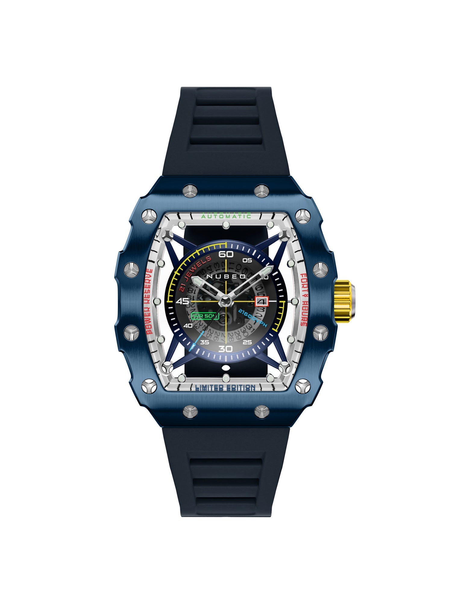 Nubeo Huygens Automatic Limited Edition 21 Jewels Men's Watch -  NB-6080-02