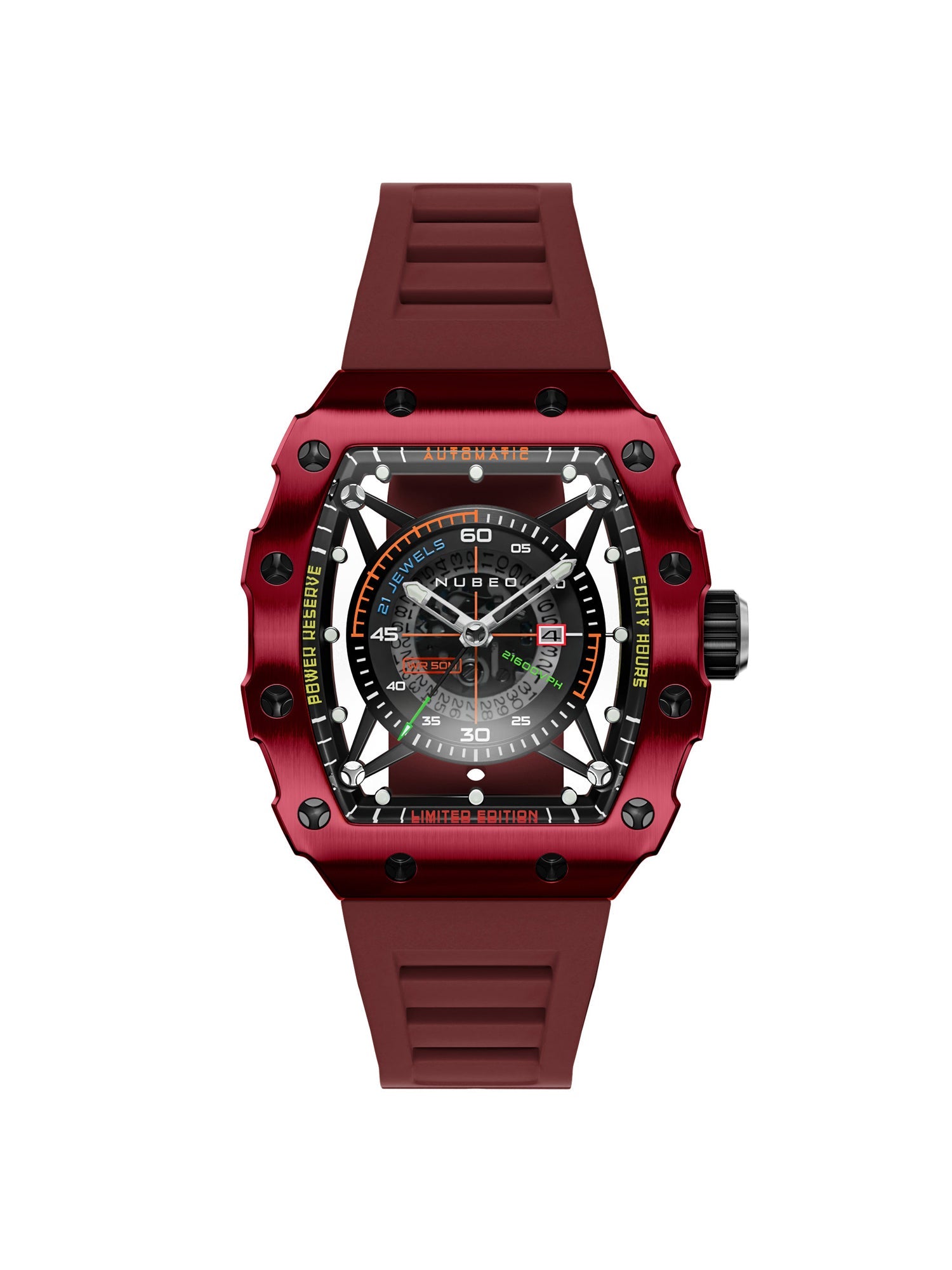 Nubeo Huygens Automatic Limited Edition 21 Jewels Men's Watch -  NB-6080-04