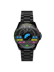 Nubeo Quasar Automatic Space Invaders Limited Edition 24 Jewels Men's Watch -  NB-6082-SI-44