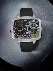 Nubeo Odyssey Triple Time Zone Chronograph Limited Edition Men's Watch -  NB-6084-01