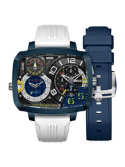 Nubeo Odyssey Triple Time Zone Chronograph Limited Edition Men's Watch -  NB-6084-04