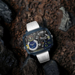 Nubeo Odyssey Triple Time Zone Chronograph Limited Edition Men's Watch -  NB-6084-04