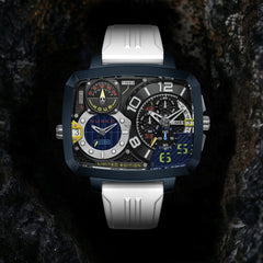 Nubeo Odyssey Triple Time Zone Chronograph Limited Edition Men's Watch -  NB-6084-04