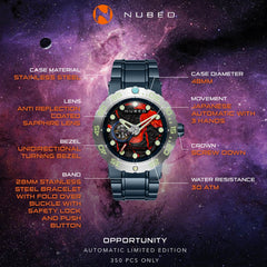 Nubeo Opportunity Automatic Limited Edition 24 Jewels Men's Watch -  NB-6086-22