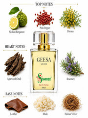 Shriex GEESA Eau De Parfum Unisex Fragrance  – Inspired By ǦĬŠŠǞH ĬMƤĔŘIAĹ VǞĹĹĔY - 50 ml