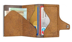 Tru Virtu 24104000134 Classic Edition Brown Solid Pattern Wallet