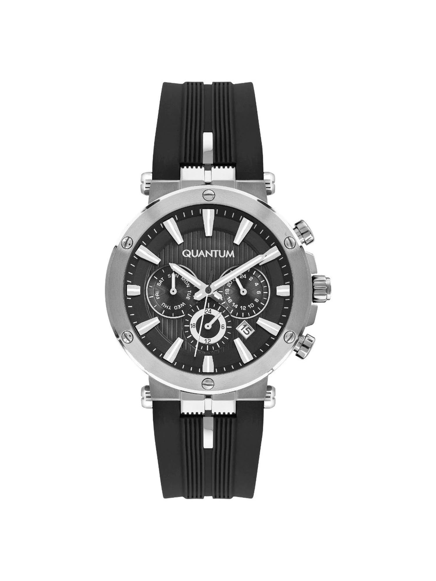 Quantum Powertech Multifunction Dual Time Men's Watch - PWG967.351_A