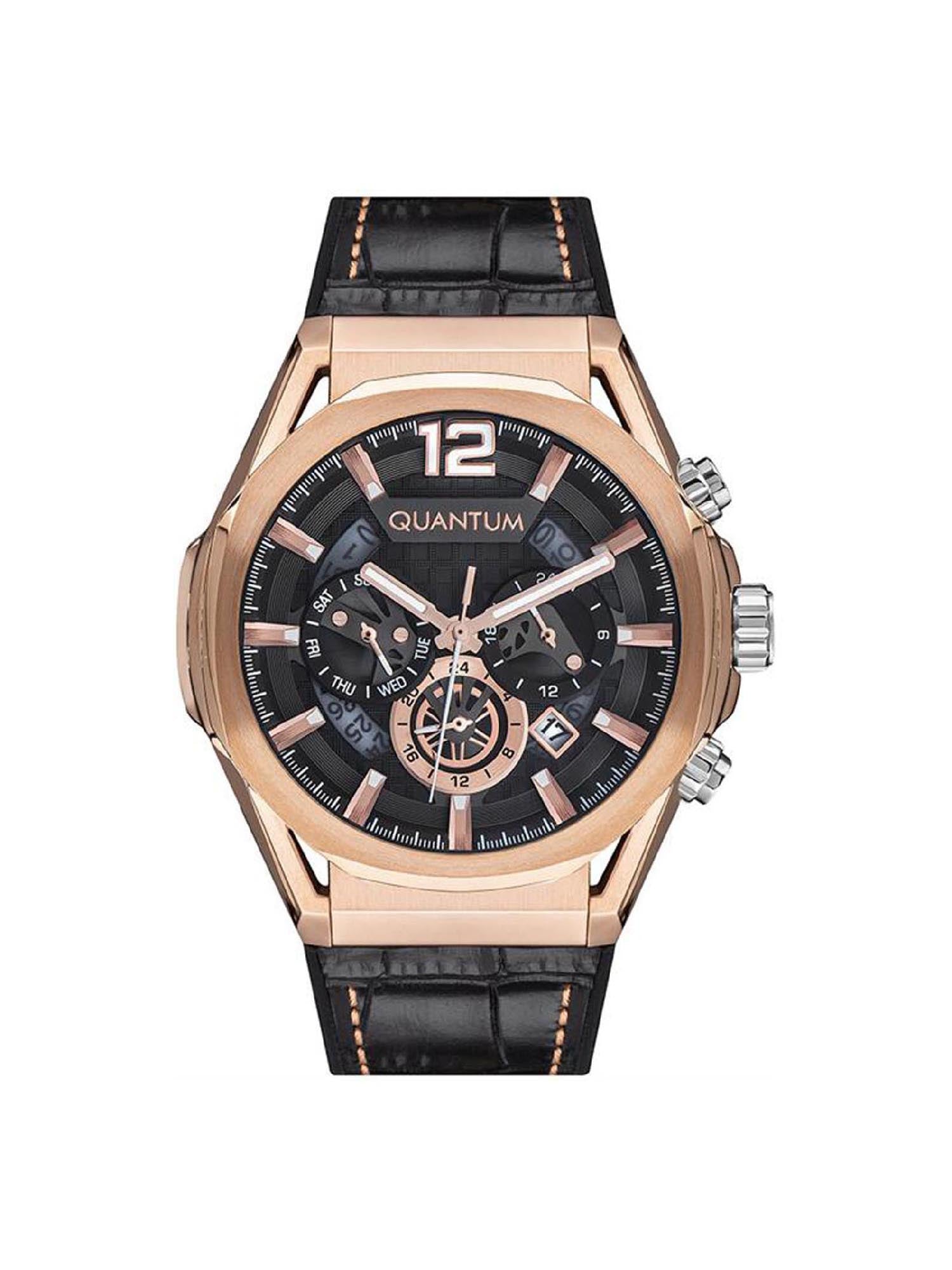 Quantum Powertech Multifunction Dual Time Men's Watch - PWG970.451_A
