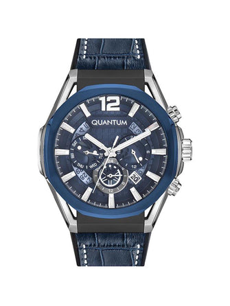 Quantum Powertech Multifunction Dual Time Men's Watch - PWG970.699_A