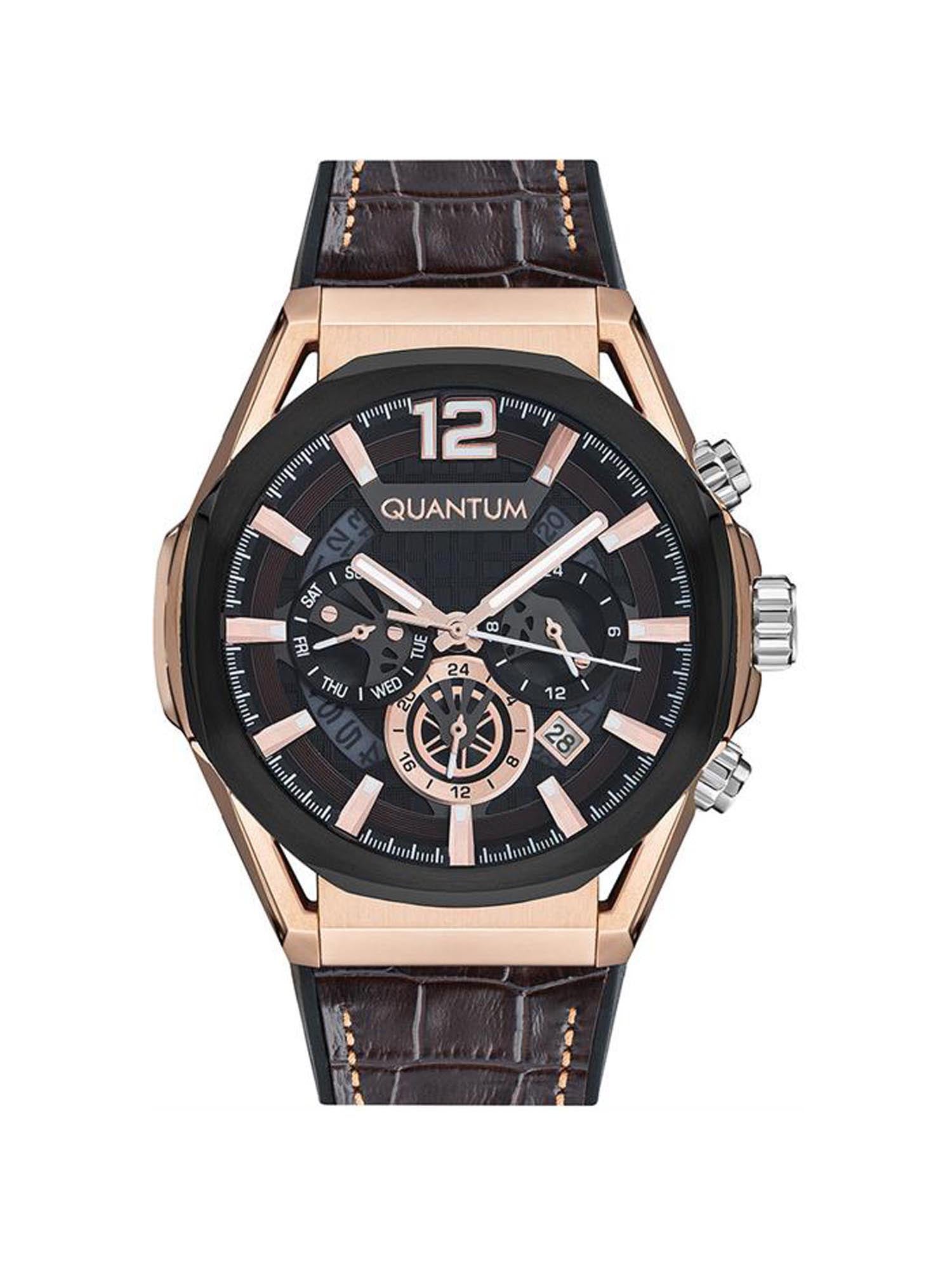 Quantum Powertech Multifunction Dual Time Men's Watch - PWG970.852_A