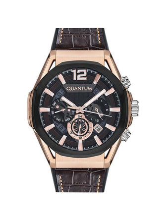 Quantum Powertech Multifunction Dual Time Men's Watch - PWG970.852_A