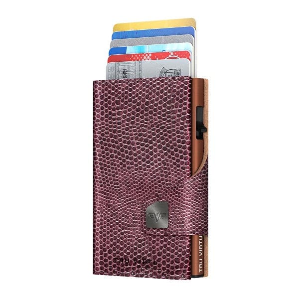 Tru Virtu 24104000225 Premium Edition Purple Textured Pattern Wallet