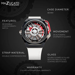 Mazzucato RIM Sport Chronograph Men's Watch - RIM13-WHCG10