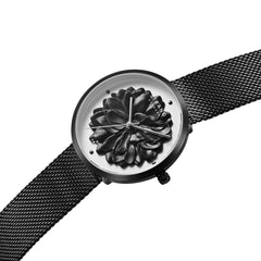 Strand By Obaku Blossom Charcoal Quartz Women's Watch - S700LHBWMB-DF