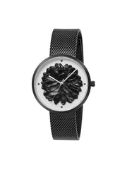 Strand By Obaku Blossom Charcoal Quartz Women's Watch - S700LHBWMB-DF