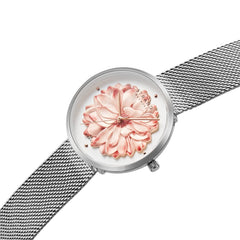 Strand By Obaku Blossom Steel Quartz Women's Watch - S700LHCWMC-DF