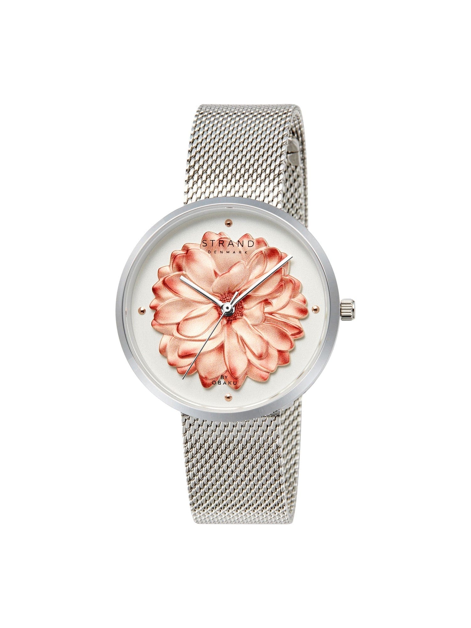Strand By Obaku Blossom Steel Quartz Women's Watch - S700LHCWMC-DF