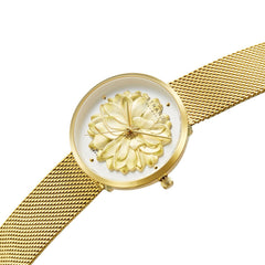 Strand By Obaku Blossom Gold Quartz Women's Watch - S700LHGWMG-DF