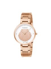 Strand By Obaku Oyster Fuscia Quartz Women's Watch - S700LHVISV-DOT