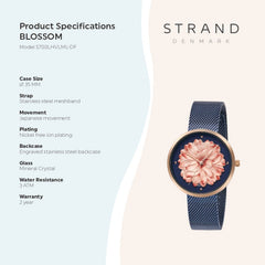 Strand By Obaku Blossom Ocean Quartz Women's Watch - S700LHVLML-DF